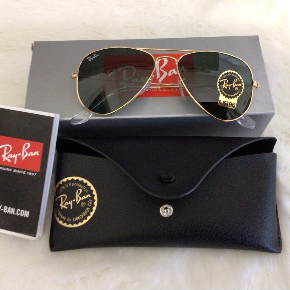 Ray-Ban RB 3044 Aviator small metal sunglasses